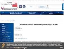 Tablet Screenshot of bip.mazowia.eu